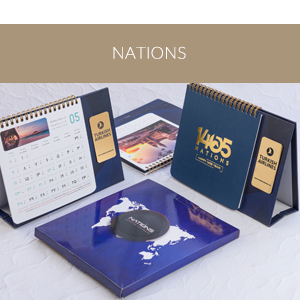 تقویم رومیزی جعبه دار ملل