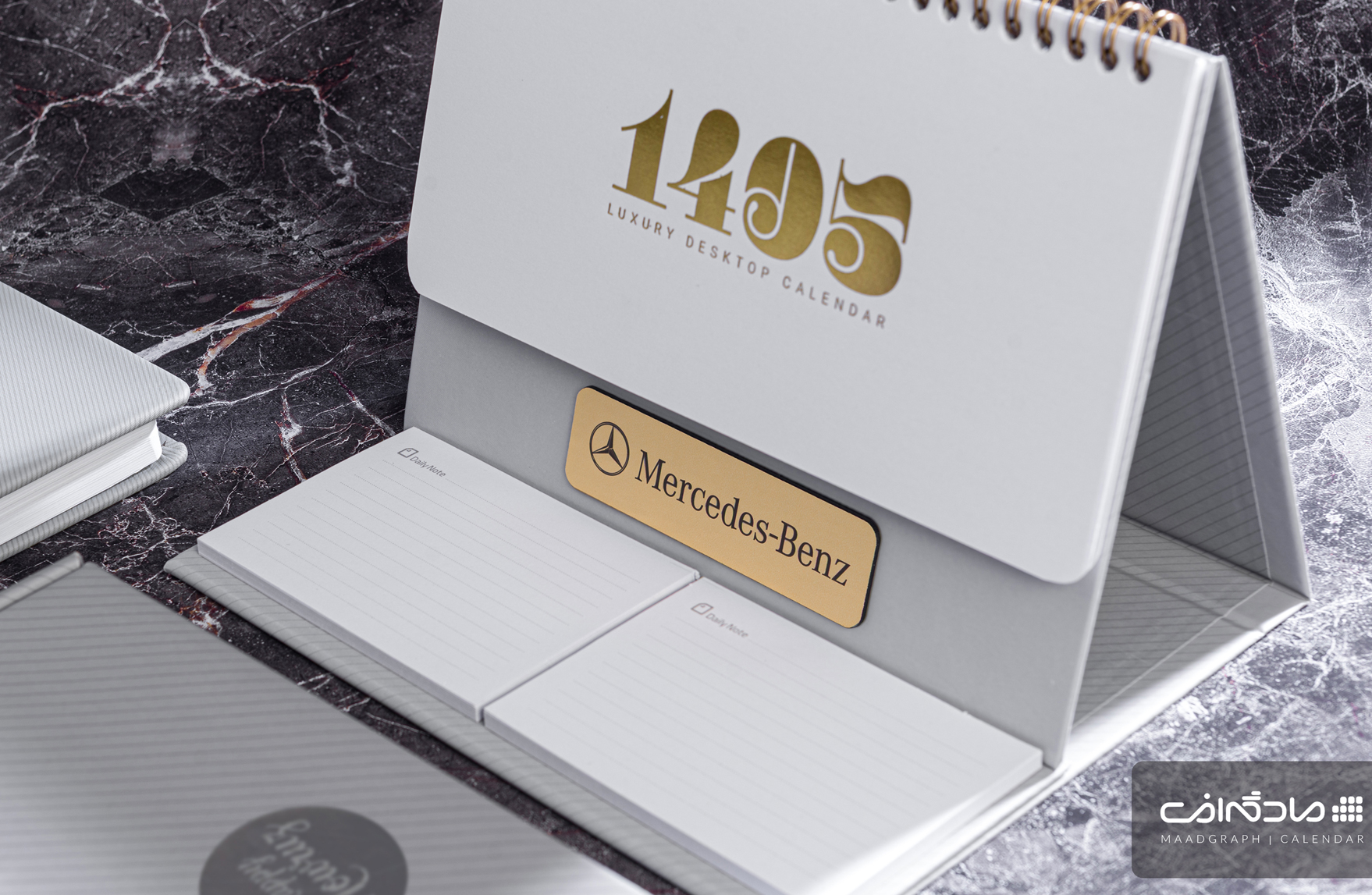 تقویم رومیزی یادداشت دار جعبه دار مایا